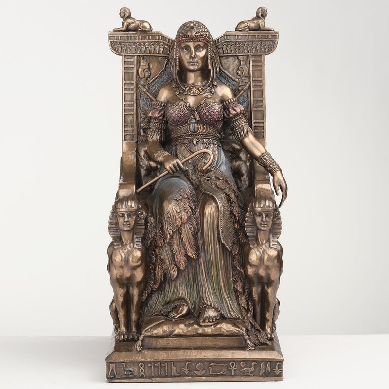 Unicorn Studios WU75637V4 Egyptian Queen Sitting in the Throne Statue - Image 2